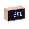 MIRI CLOCK - Réveil LED boîtier en bambou - Réveil à prix grossiste