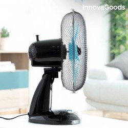 Ventilateur de Bureau InnovaGoods Ø 30 cm 35 Watts Noir Bleu, Grossiste  Dropshipping